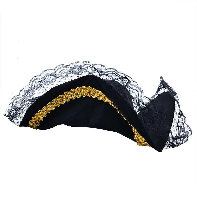 Black Pirate Captain Hat(2)